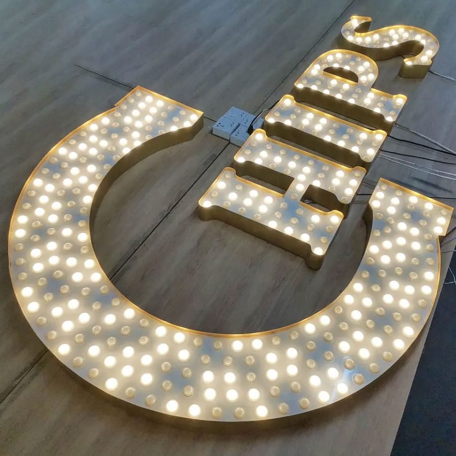 3d Illuminated Marquee Letters Led Acrylic Sign Storefront - Image 2