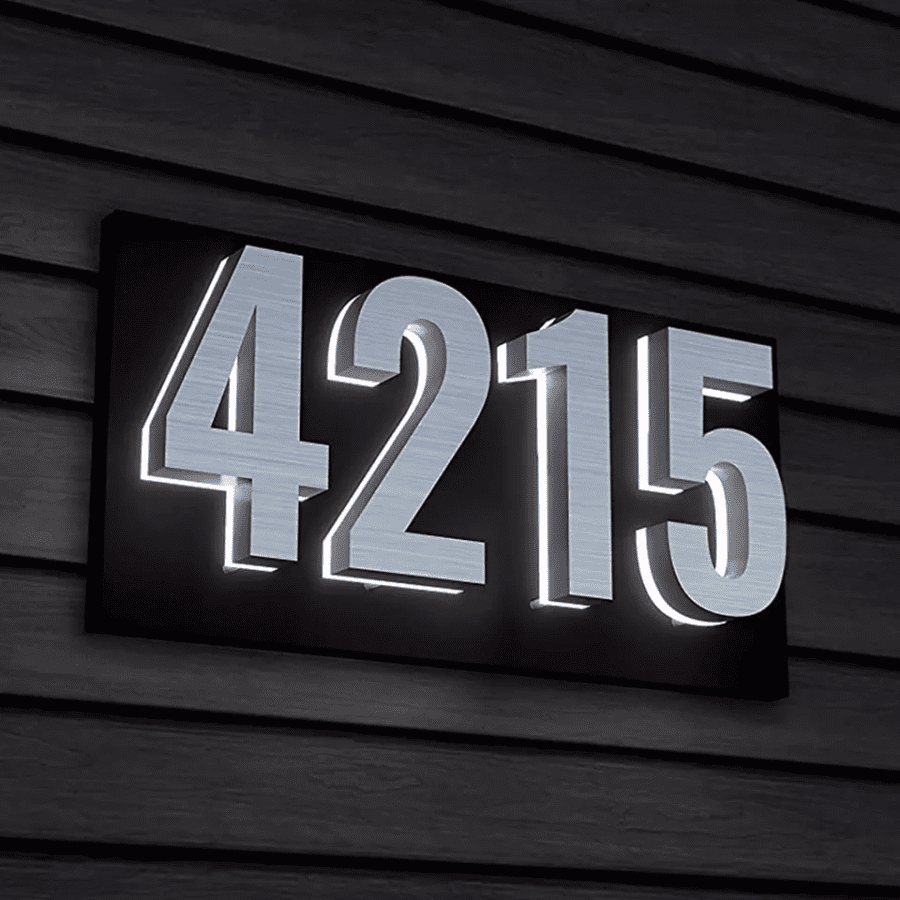 illuminated led hotels house door numbers